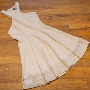 White High Neck Summer Dress